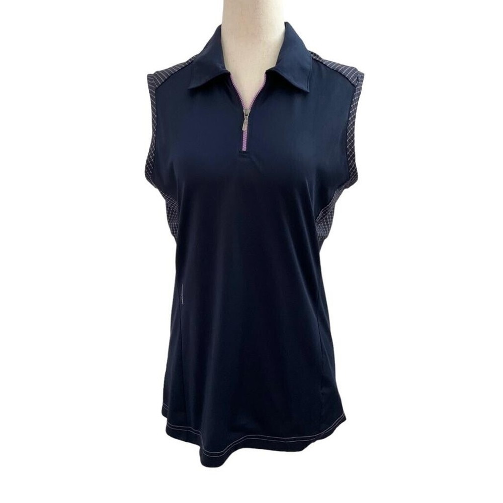 Adidas Women Size Medium Clima Cool Collared Shirt 11-563
